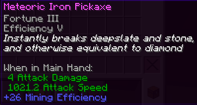 Meteoric Pickaxe