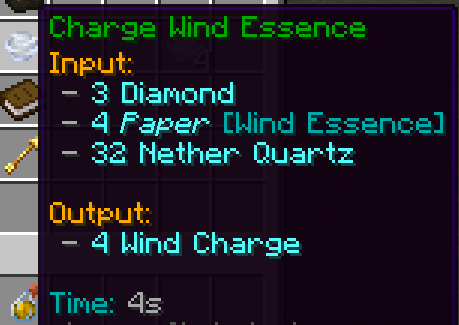 Wind charge recipe